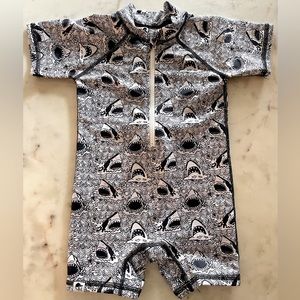 George Hats small shop, size 24-36 month shark swim sun suit.